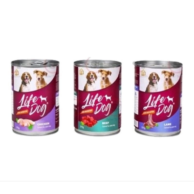 LIFE DOG KALENG 375 G / DOG FOOD CAN