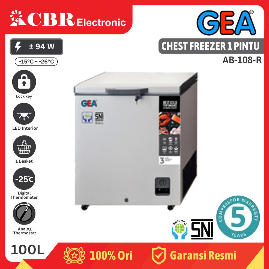 FREEZER PETI - CHEST FREEZER GEA AB-108-R / 100 L