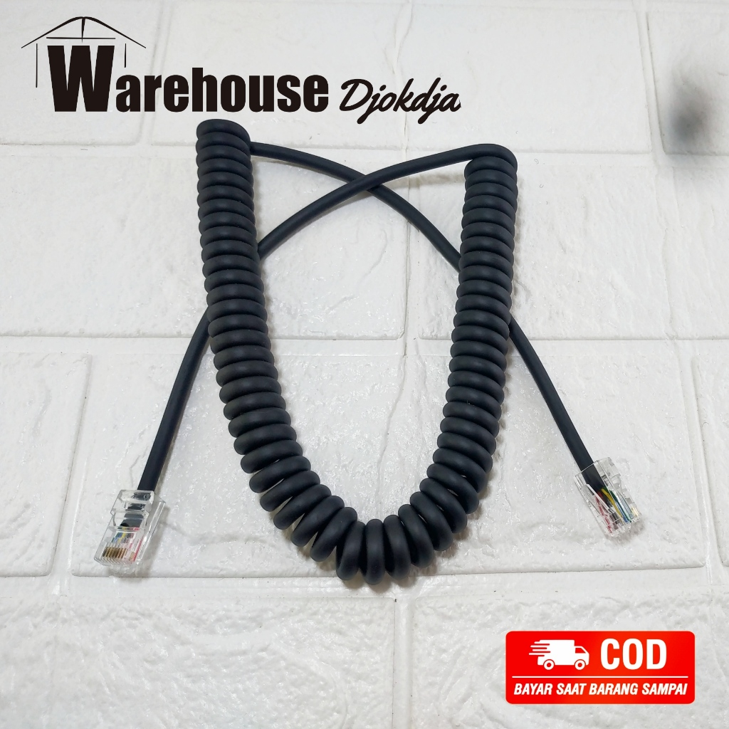kabel spiral untuk Extramic rig icom 2100 2200 2300 atau ic 8000