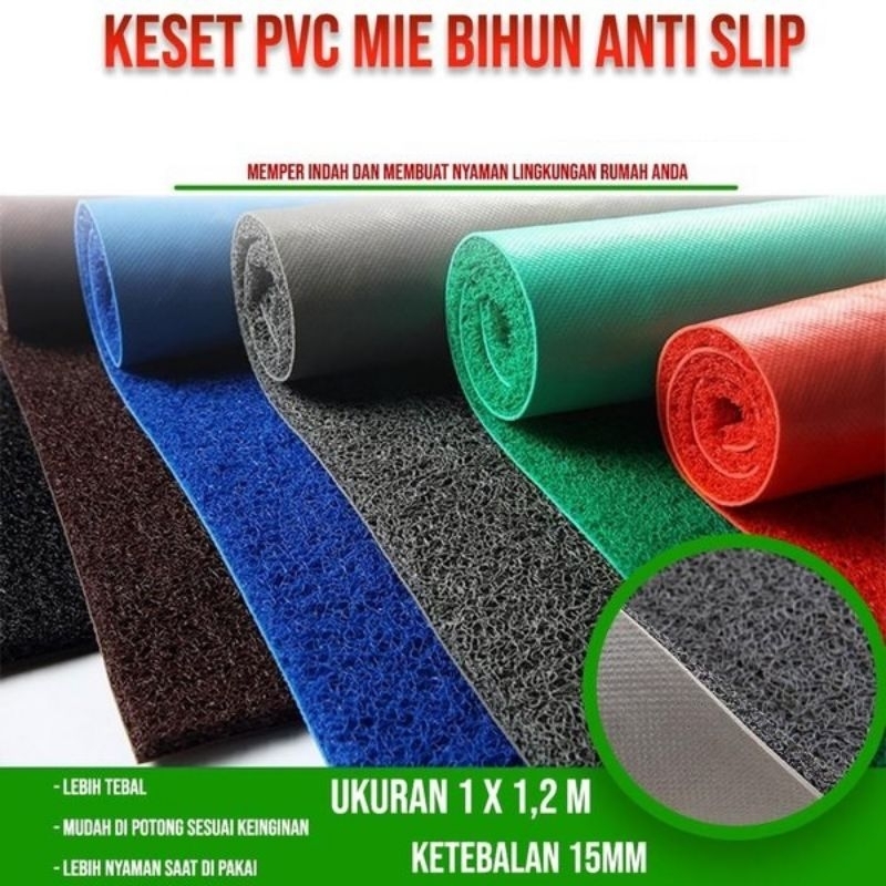 535 (TEBAL) Keset PVC Bihun Premium 60×40 Cm Anti Licin