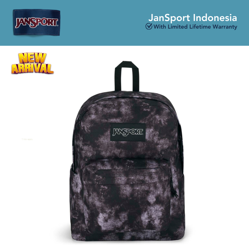 JanSport Tas Ransel / Backpack / Daypack SuperBreak Plus Acid Rock Black