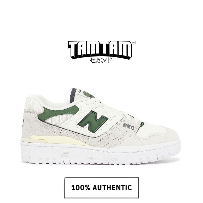 New Balance 550 Sea Salt Nori / Green 100% Original