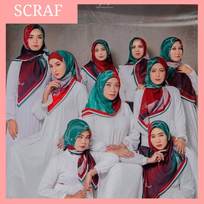 Hijab Segiempat Palestina Arrafi || Hijab Ar Rafi For Palestine Scraf Motif Voal Cutting || Pray For