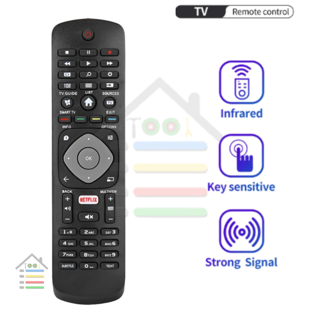 REMOTE PHILIP NETFLI SMART TV ANDROID HDTV