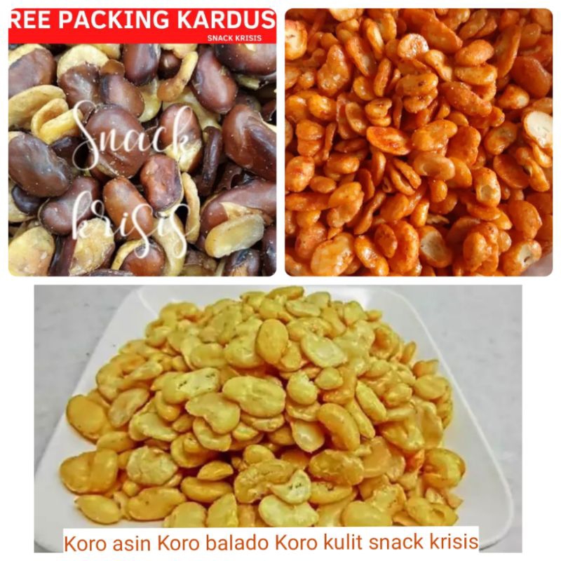 

1kg kacang koro asin balado kulit