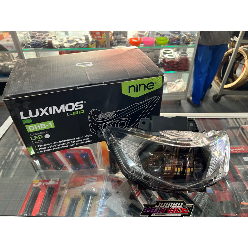 LAMPU HEADLAMP DAYMAKER DHB-1 LUXIMOS NINE HI LOW LAMPU UTAMA MOTOR BEAT DELUXE STREET BEAT 2020