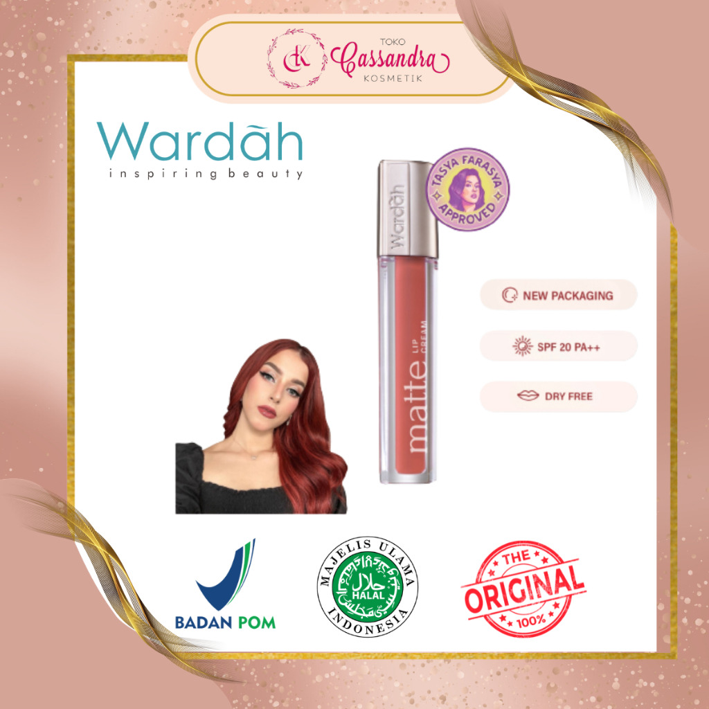 WARDAH EXCLUSIVE MATTE LIP CREAM / WARDAH LIP CREAM MATTE EXCLUSIVE