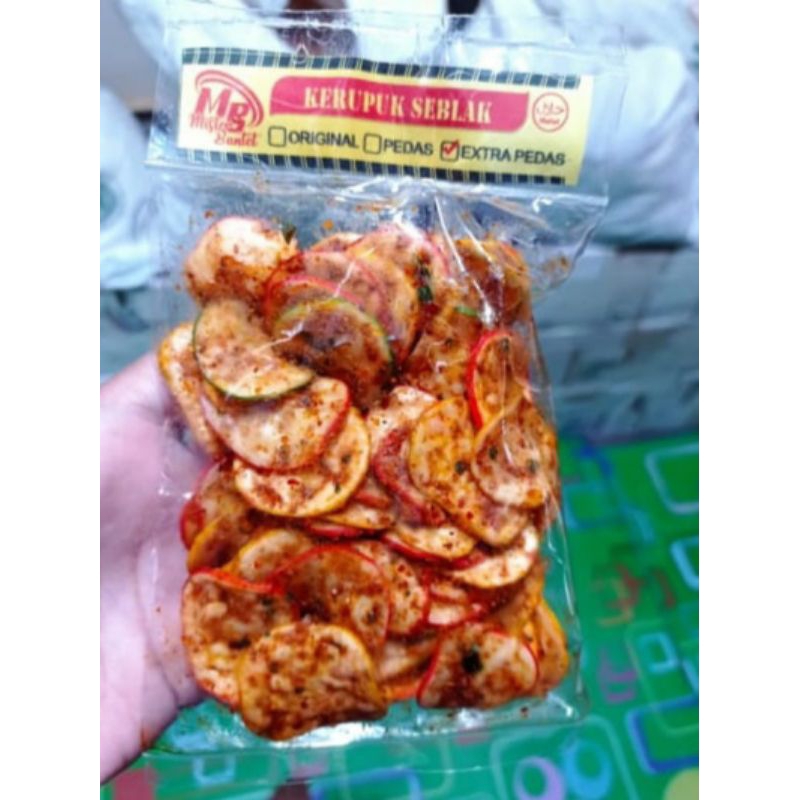 

kerupuk seblak pedas extra pedas seblak bantet