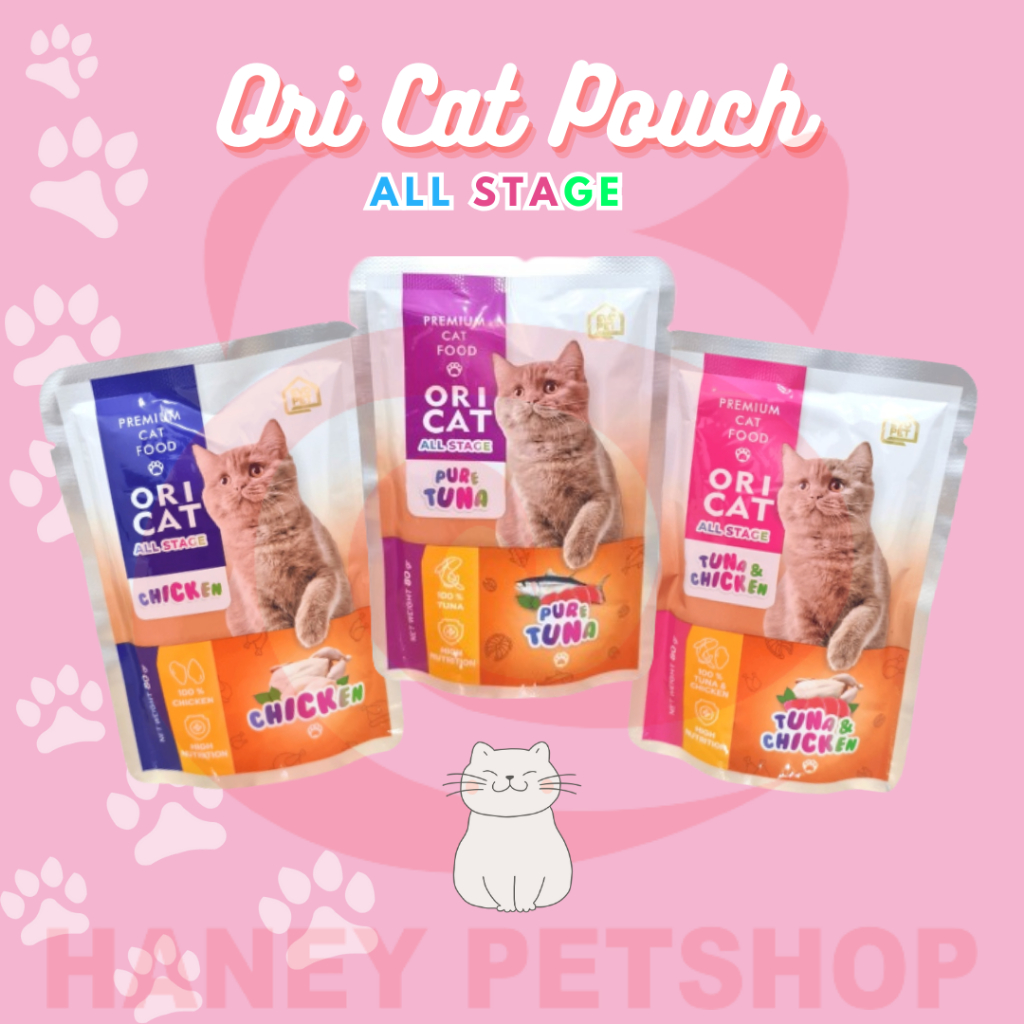 Ori Cat Wet Food POUCH Sachet | Makanan Basah Kucing | Sachet Saset | Wet Food Cat