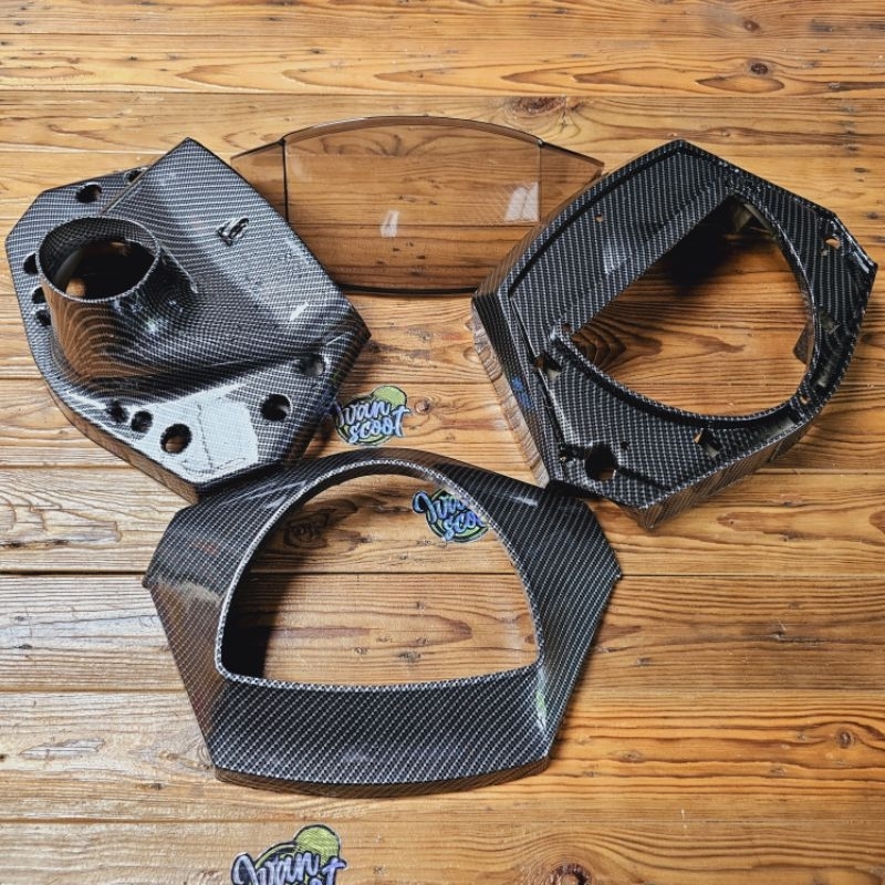 Batok Vespa Excel Carbon Komplit