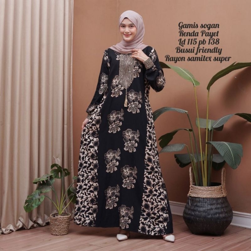 GAMIS SOGAN RENDA PAYET PEKALONGAN