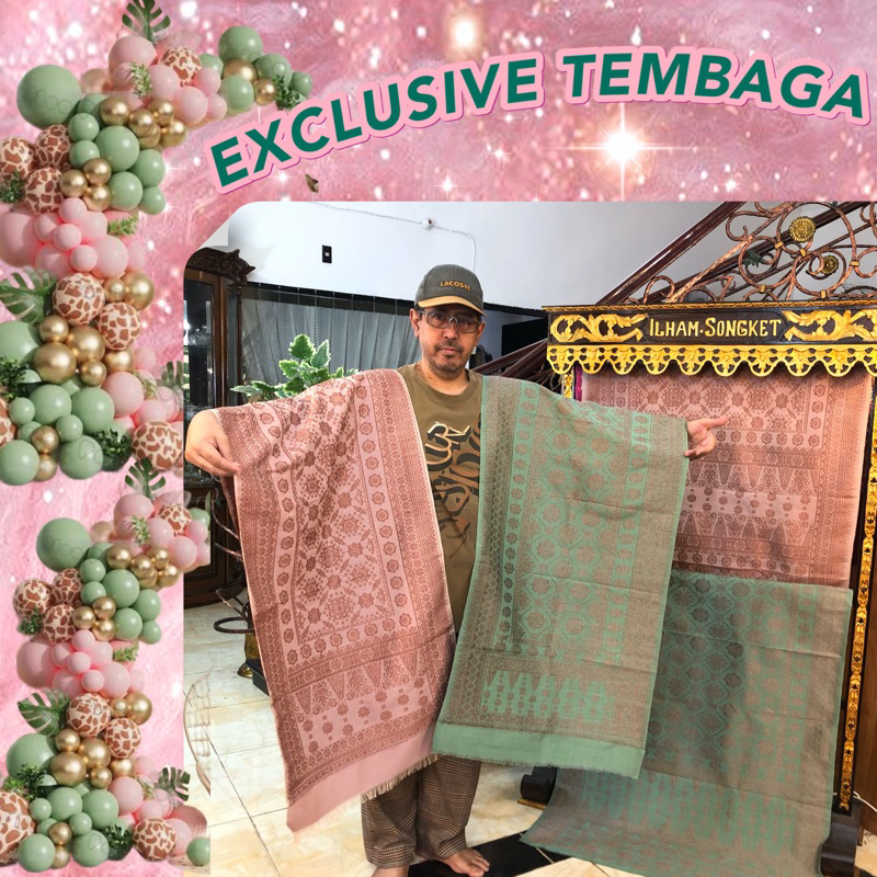 TREND TEMBAGA EXCLUSIVE Lepus Tembaga ORI Warna Alam /songket tenun asli palembang /ilham songket pa