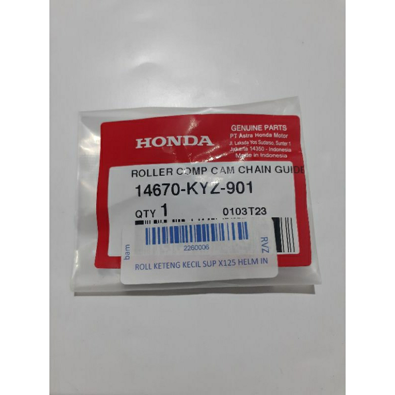 Roll keteng kecil supra x 125 helm in 14670-KYZ-901 Ori AHM