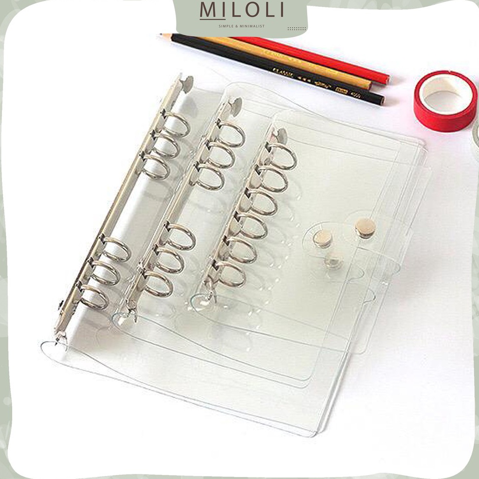 

[KODE S9N5] [MILOLI] Binder A5 Binder A6 Transparan - E0007