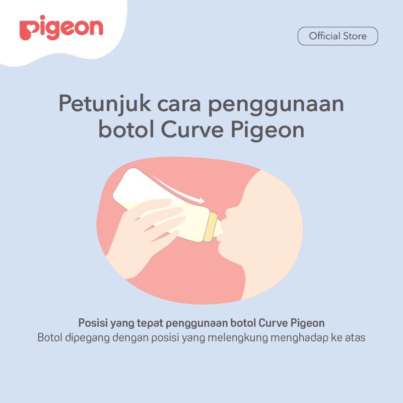 Pigeon Botol PP Curve 150ml dan 250 ml with S-Type Nipple