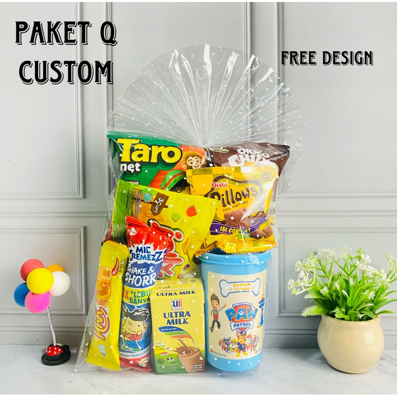

Paket Snack ulang tahun anak Q / Goodiebag ulang tahun/souvenir ulang tahun / hampers ulang tahun anak