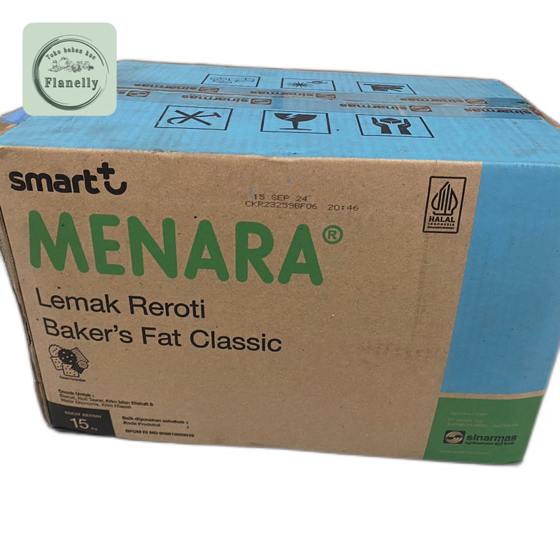 

Menara shortening mentega margarin putih (repack 1kg)