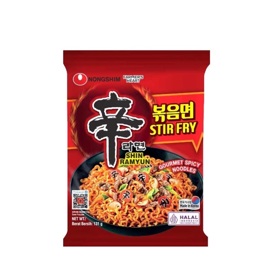 

Nongshim Shin Ramyun Stir Fry / Gourmet Spicy Noodles / Mie Goreng Korea 131 Gr
