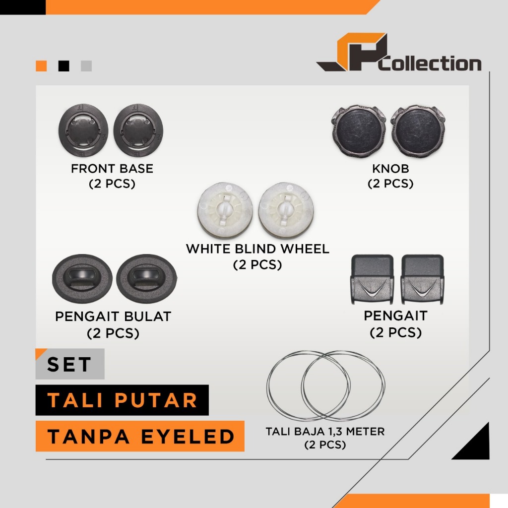 Tali Sepatu Putar PDL / Tali Sepatu BOA Spinon Tali Putar Tanpa Eyeled dan eyelead