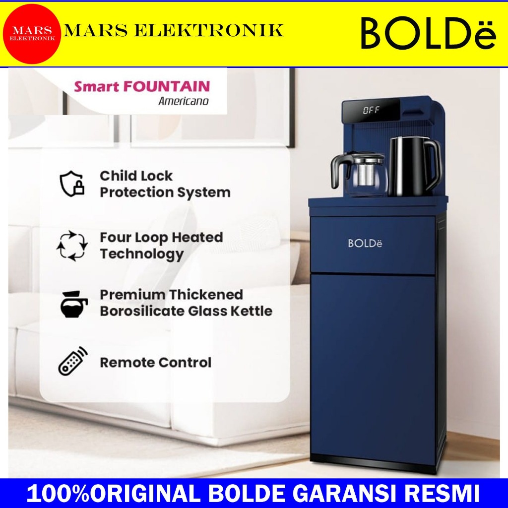 BOLDE SMART DISPENSER AMERICANO - GALON BAWAH - DISPENSER BOLDE AMERICANO - READY