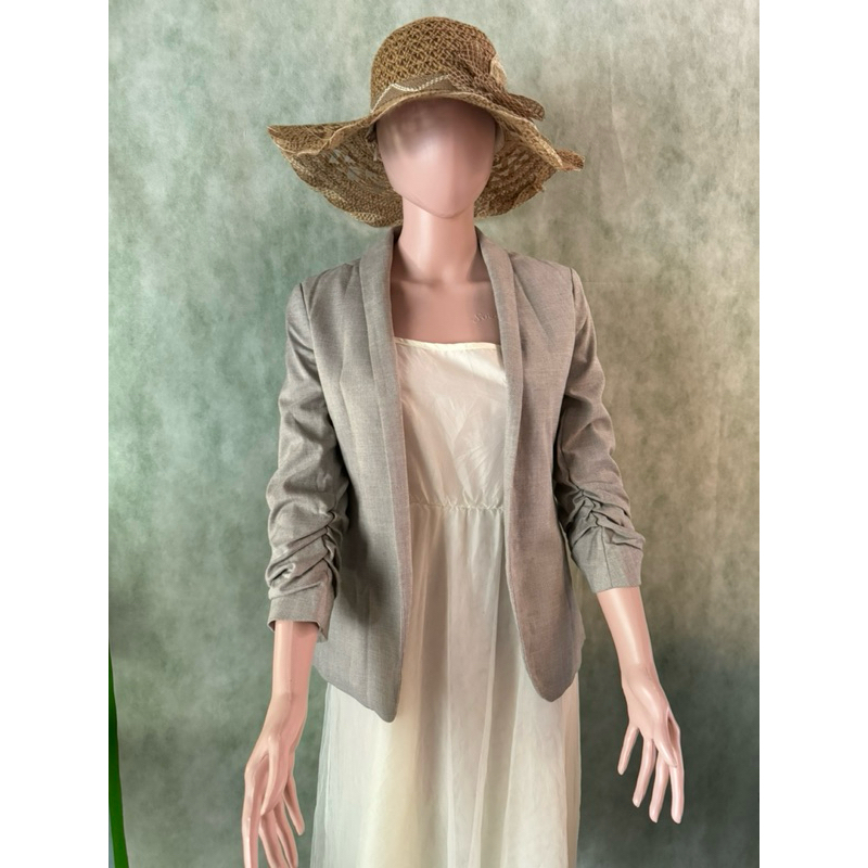 Preloved/Thrift Blazer Taupe Brown/coklat Hnm Korean Style