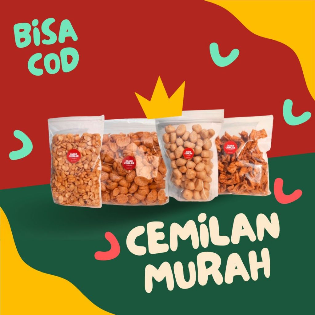 

[BISA COD] MEDAN Aneka Cemilan Premium Halal 100-200gr / JAJAN MURAH / KACANG MADU / CURUT / BAWANG JARI / BAWANG PITA / STICK BALADO