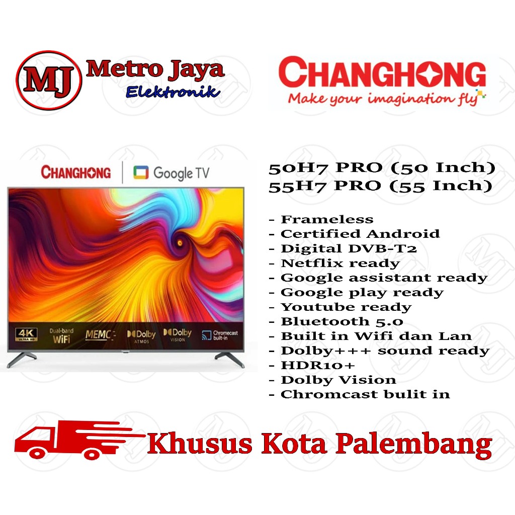 Changhong TV 50 inch Android U50H7 PRO TV UHD 4K Digital Tv 50 Inch