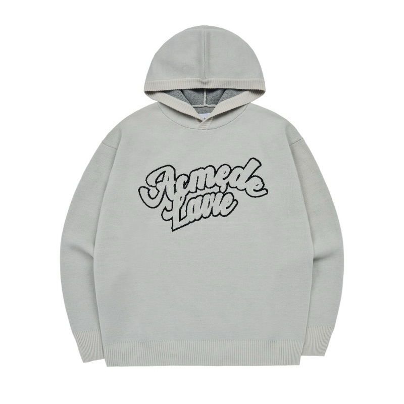 (PO KOREA) ADLV -  ROUND LOGO HOODIE KNIT ORIGINAL KOREA