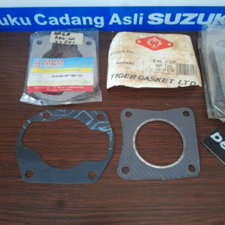 TERBAIK gasket packing paking cylinder head kop blok top set topset SUZUKI GP125 GP 125 ori asli ori