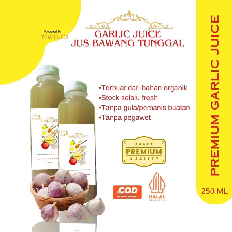 

MWG - 250ml Jus Bawang Putih Tunggal Minuman Diet Sehat Jahe Merah Lemon Madu Cuka Apel