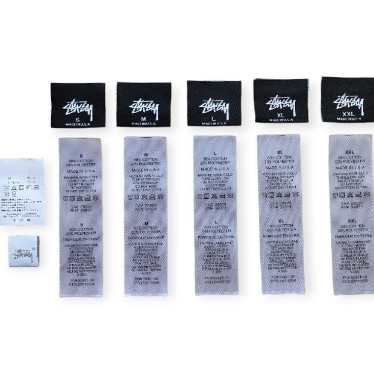 SET LABEL TAG STUSSY HIGH QUALITY IMPORT