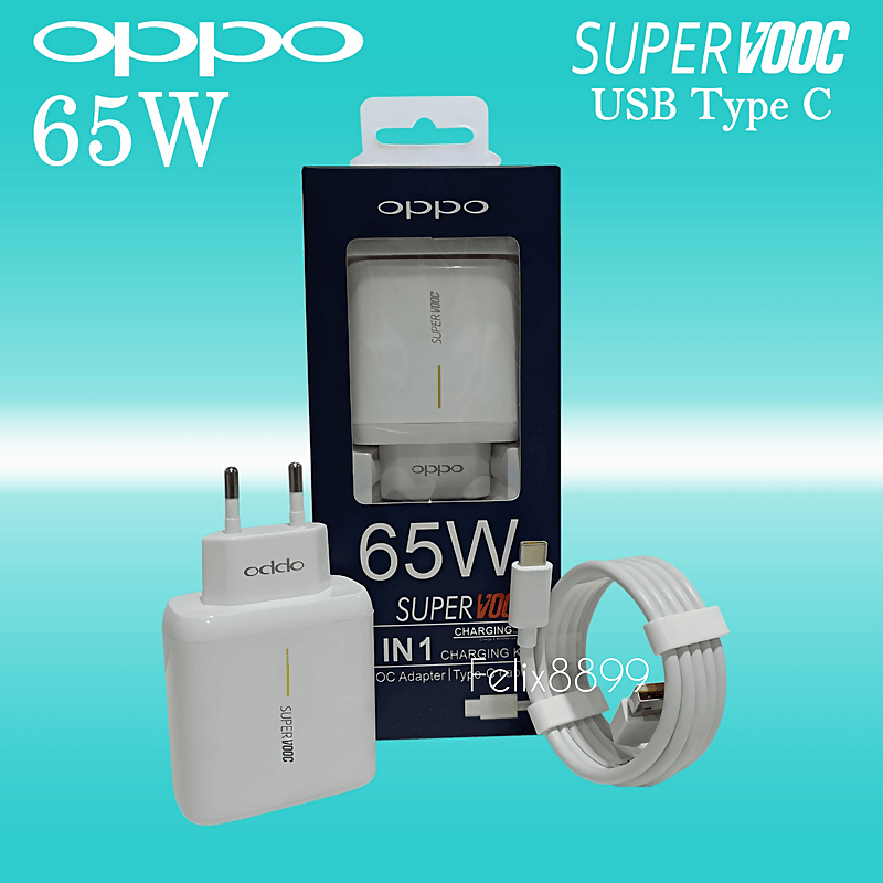 Charger Casan OPPO Super VOOC 65 Watt TYPE C