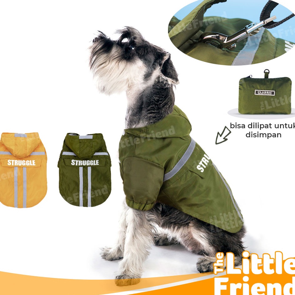 LKVG2127 MEGA SALE  Baju Jas Hujan Anjing Kucing Dog Cat Raincoat Waterproof Anti Air