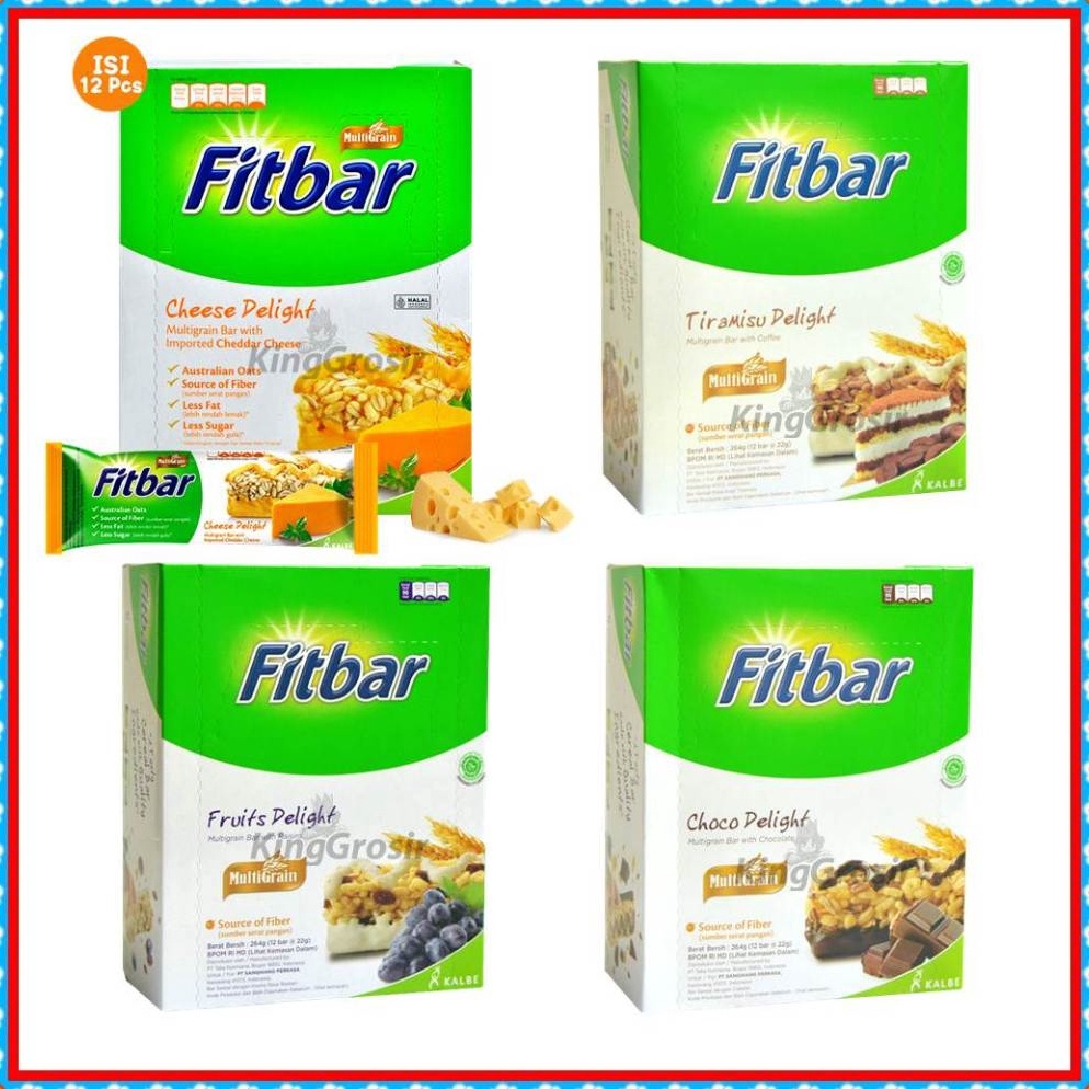 

Suplier1 Fitbar Cemilan Diet Sehat 1 Box Isi 12 pcs (20gr)