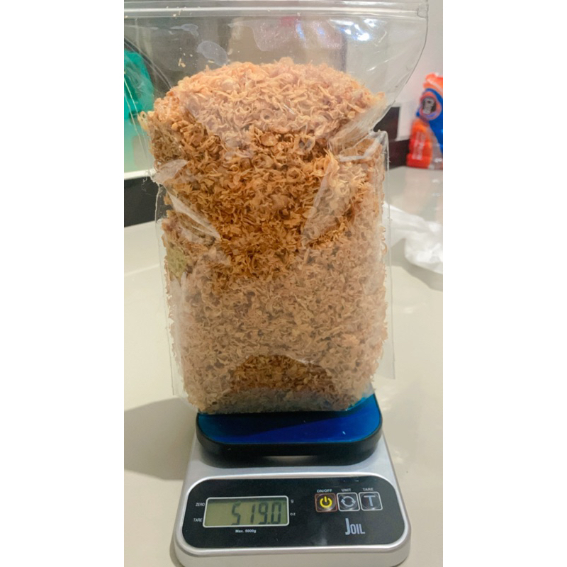 

Bawang Goreng Kriuk Asli 100% Tanpa Tepung 500 grm