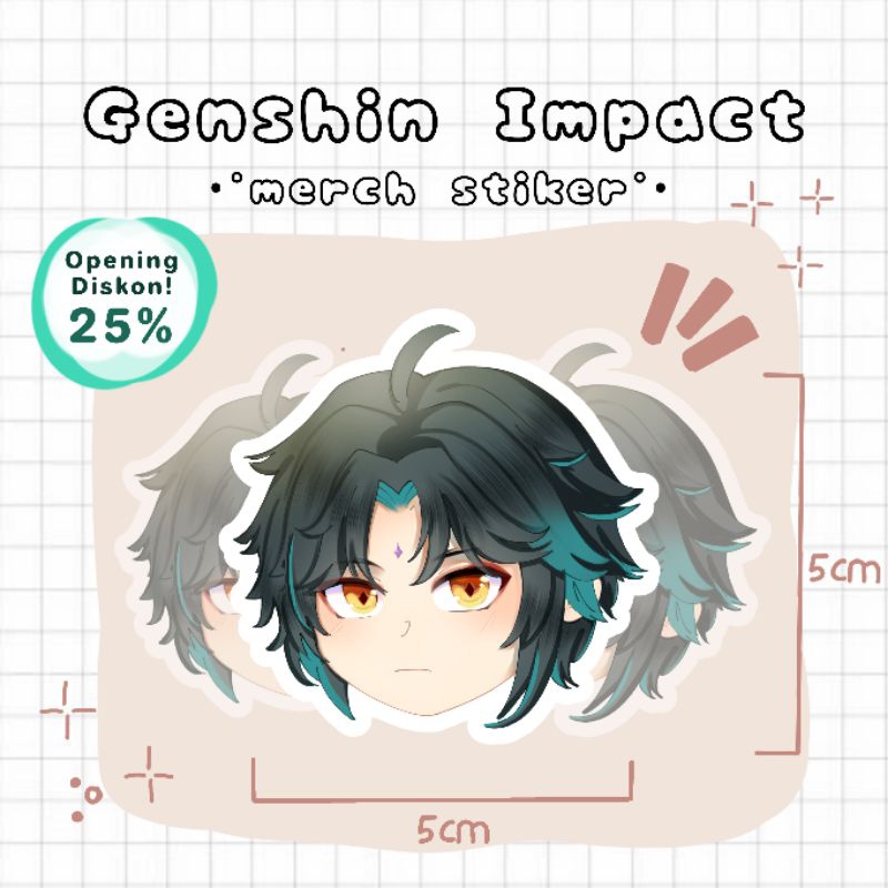 

Genshin Impact°• || Merchandise Stiker || Xiao