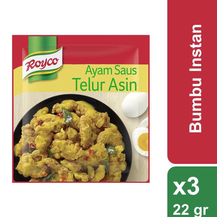 

SuperSale Royco Bumbu Ayam Saus Telur Asin 22 gr x 3 pcs