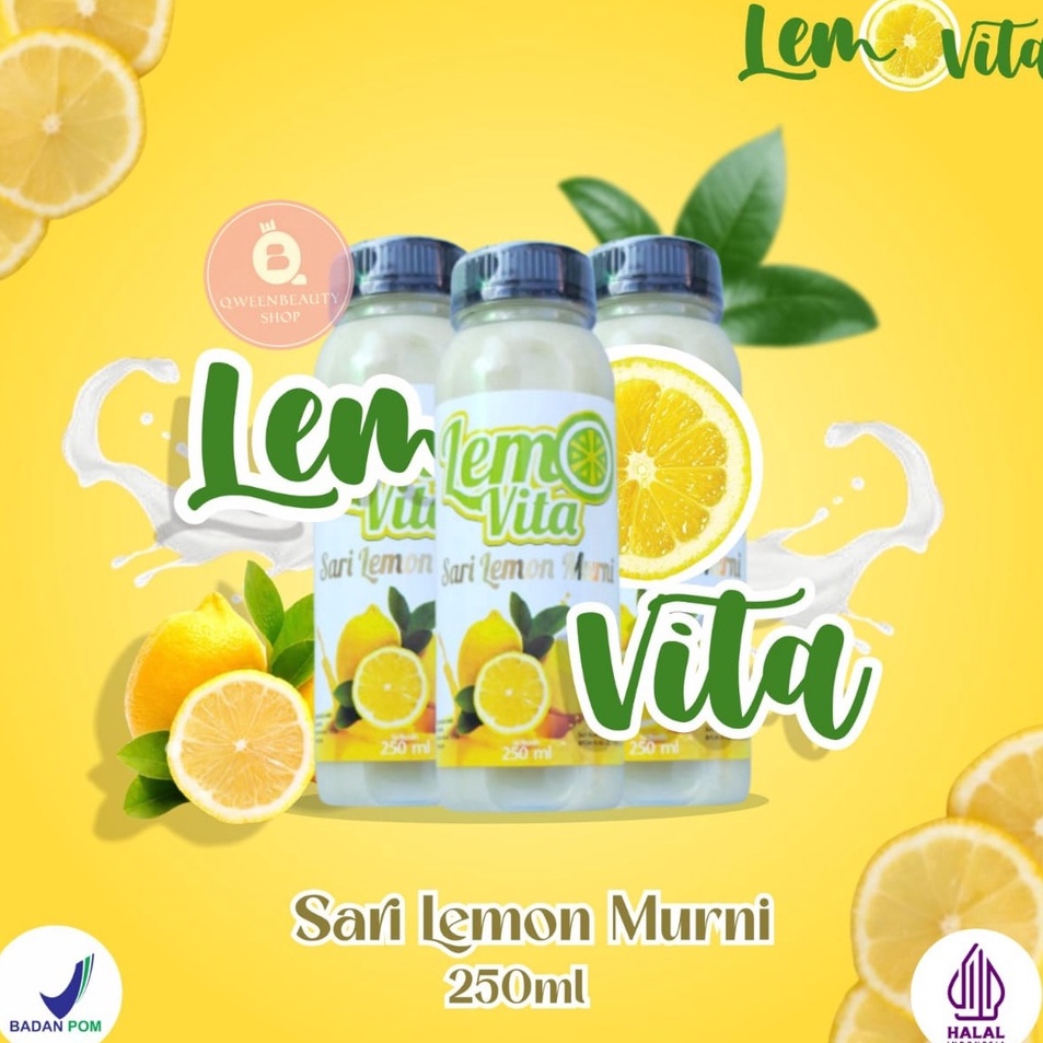 

Limited [ 250ml ] BPOM LEMOVITA Sari Lemon Murni Jus Lemon 100% Murni Jus Diet