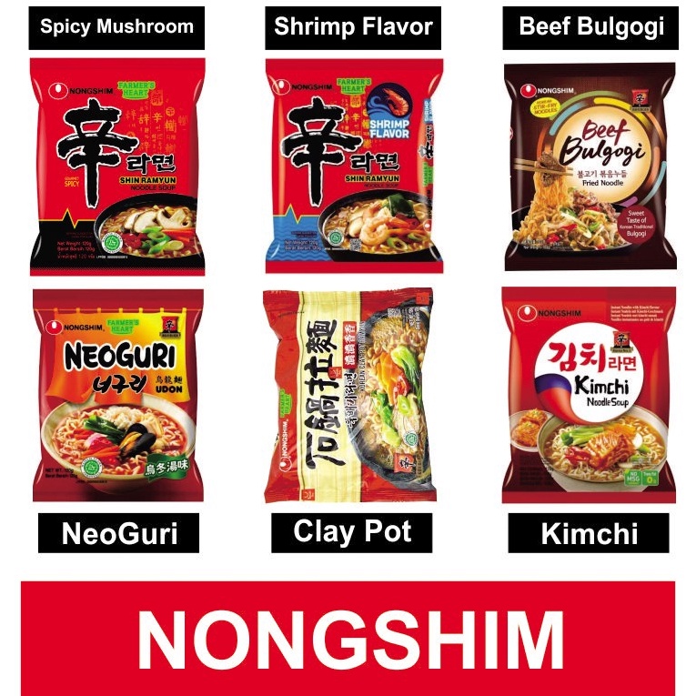 

New Trend NONGSHIM SHIN RAMYUN PROMO HALAL 6 Variant Rasa 120gram