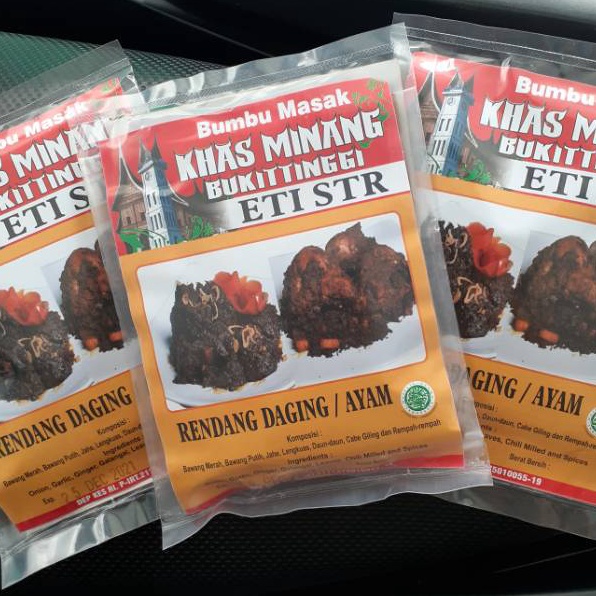 

Dear Bumbu khas BUKIT TINGGI ETI STR Bumbu Rendang dan Masakan Padang Lainya