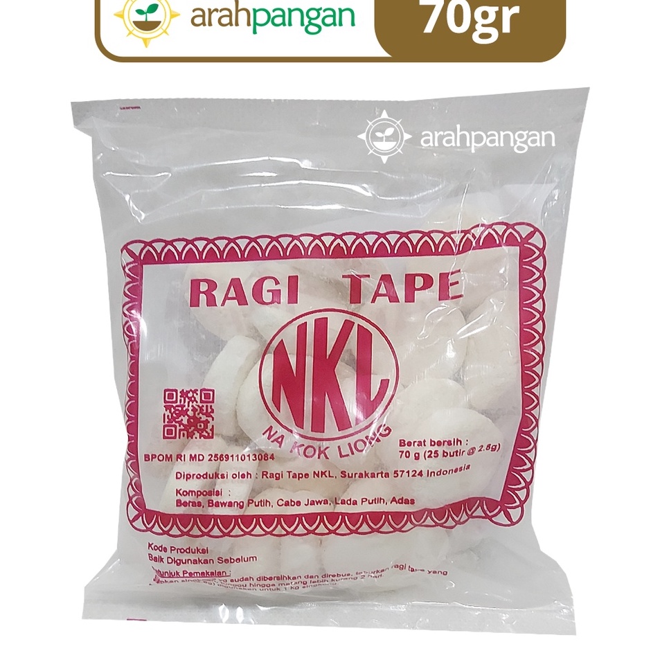 

Terkini Ragi Tape NKL 25 Butir 70gr