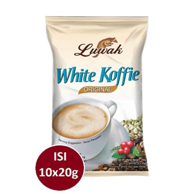 

Big Sale ☘️MUMTAAZZTORE☘️ LUWAK WHITE KOFFIE ISI 10 SACHET