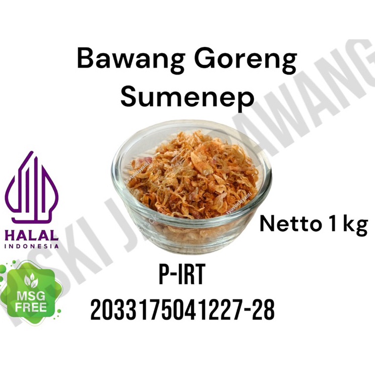 

Lebih hemat BAWANG GORENG 1 KG