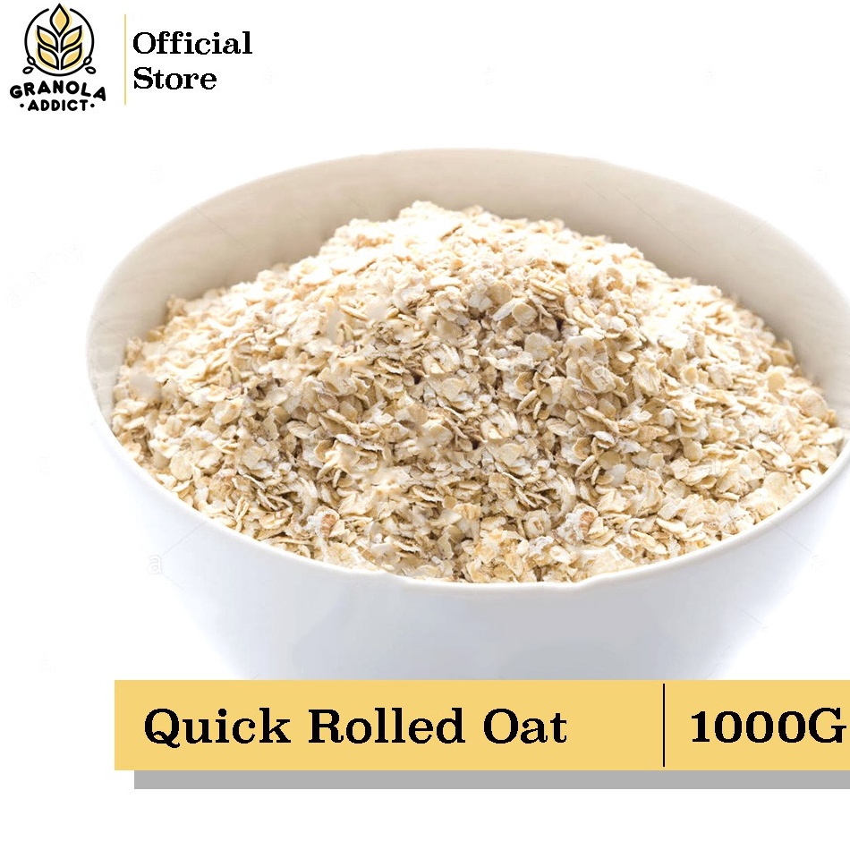 

Spesial disini Granola Addict - Quick Rolled Oat / Gandum Instant 1KG