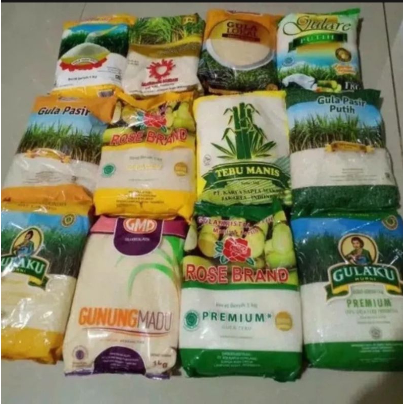 

[JABODETABEK+JABAR]BERBAGAI MERK GULA KEMASAN