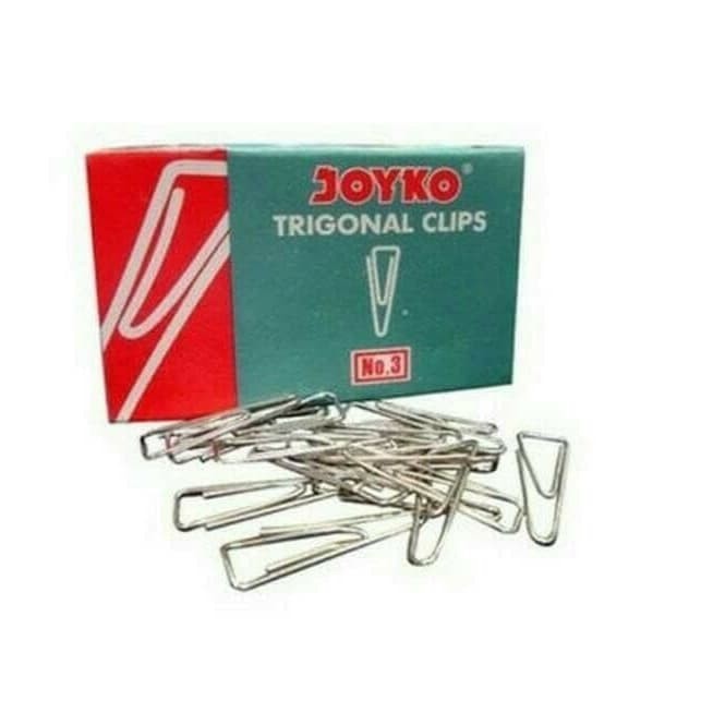 

Paper Clip Trigonal Joyko No. 3 25mm / Klip Kertas Segitiga 25 mm
