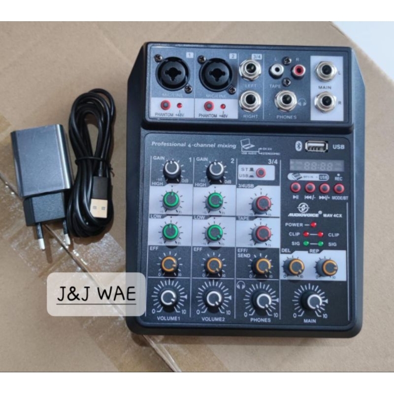 Mixer Audiovoice mav 4cx (4 channel)/ Mixer 4channel Audiovoice