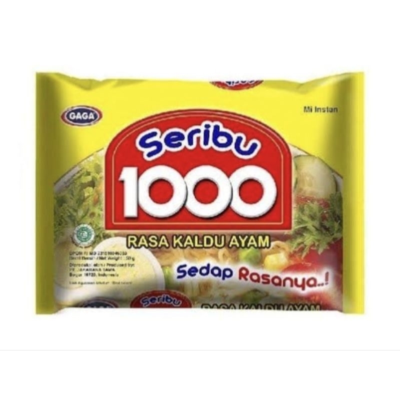 

MIE GAGA 1000 KUAH KALDU AYAM 50gr(1dus = 40pcs)