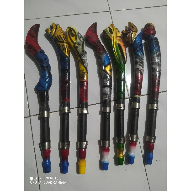 gagang/Pahul joran kayu ukir