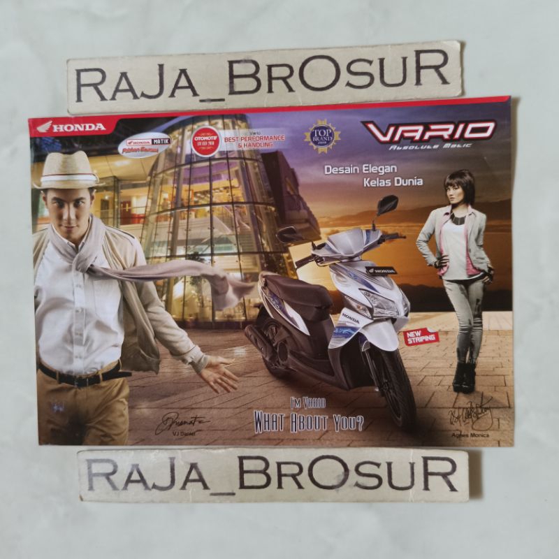 Poster brosur katalog flyer mini Honda Vario Karburator Karbu/Vario Sampan/Vario 110 2010